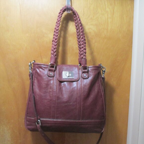 NEW Dana Buchman Burgundy L-XL Crossbody/Shoulder Bag - Picture 2 of 10